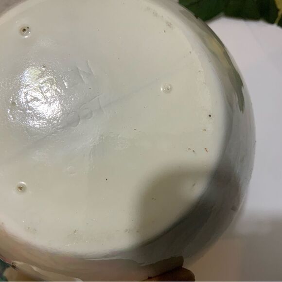 Vintage Handpainted floral Glass Vase and lid - Picture 6 of 11